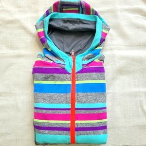 IVIVVA (LULULEMON) Girls Reversible 2-in-1 Jacket Hoodie Full Zip - Size 12-14